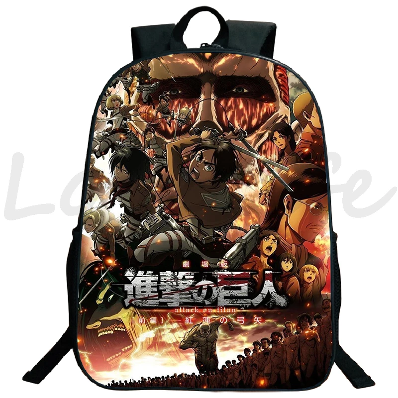 Atac pe titan anime școală rucsac geanta levi ghiozdanul pentru elev laptop rucsac adolescent de cu rucsac, genti de voiaj 16 inch cumpara online Bărbați Pungi \ www.digitalmanohar.ro